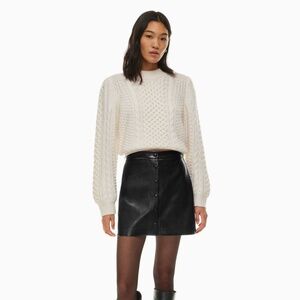 Aritzia Wilfred⎜MANOR MINI SKIRT⎜BLACK